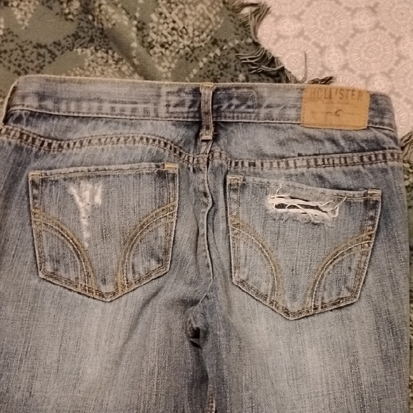 Hollister Blue Skinny Jeans Distressed Vintage Look 3R Vintage Y2K - Picture 15 of 15